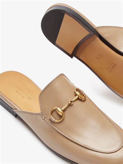 gucci princetown leather slipper|gucci princetown mule beige.